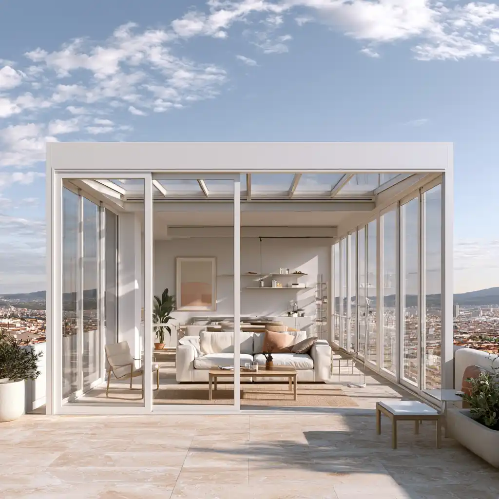 Diseño de cerramiento de terraza con vistas en Toledo
